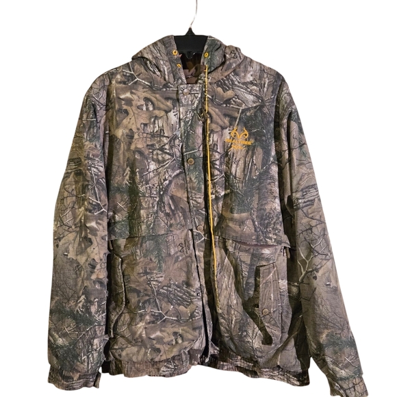 Realtree Hunting Field Jacket Water-Resistant Camo Fabric Men size 2XL w/ flaw - Picture 1 of 16